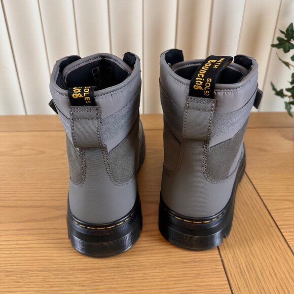 Dr. Martens Size 13 Grey Quilted Padded Hiking Boots Strap - Picture 10 of 13